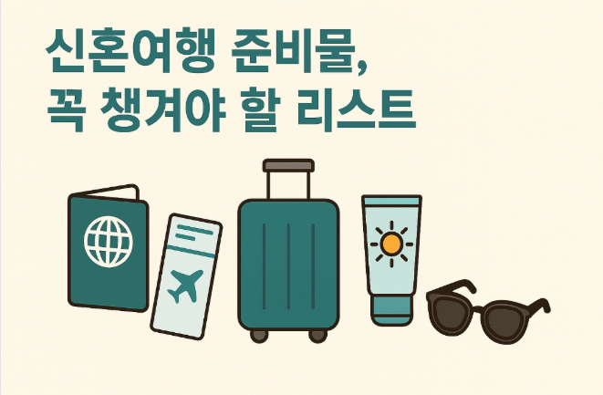 신혼여행 준비물