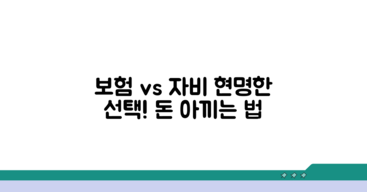 보험 vs 자비, 현명한 선택 방법