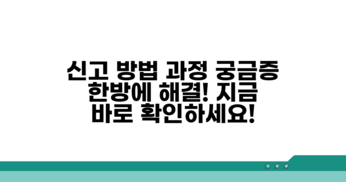 신고 절차와 진행 상황 확인