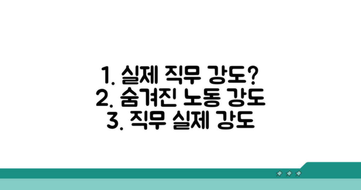 실제 작업 내용과 노동 강도 알아보기