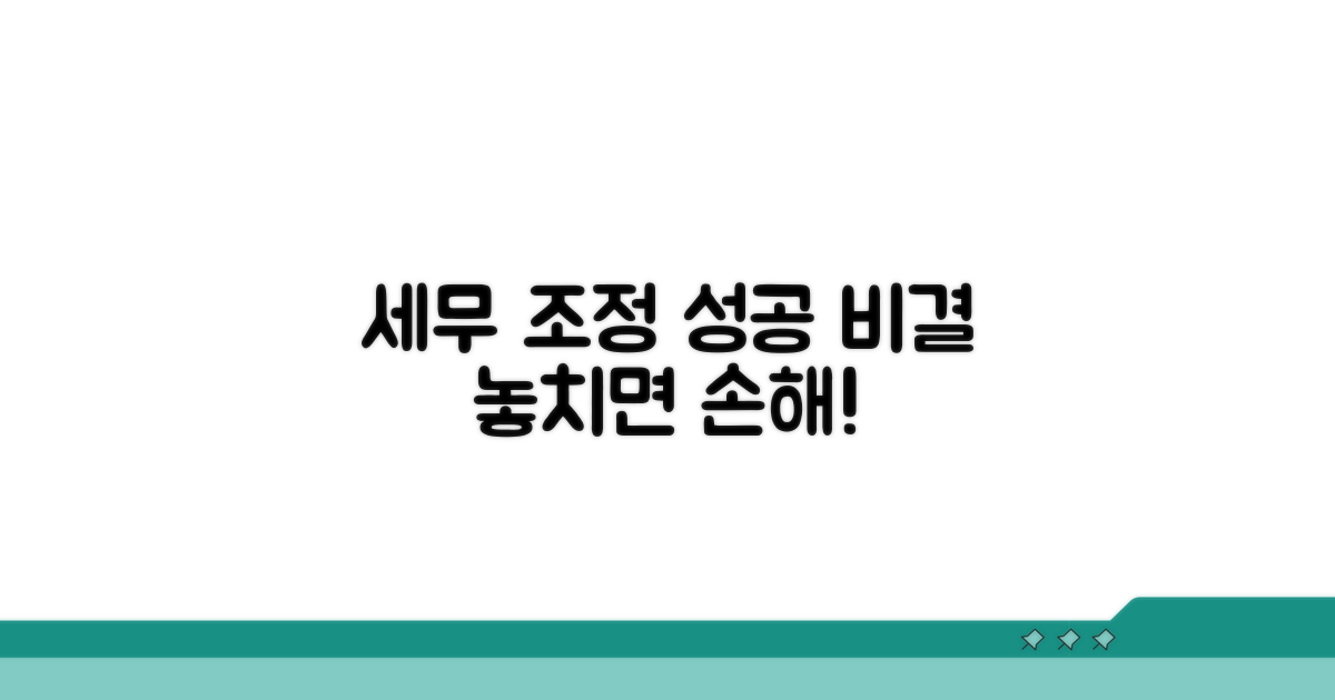 성공적인 세무 조정 의뢰 가이드