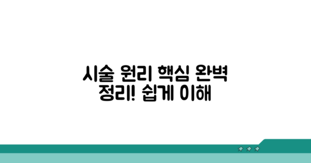 시술 원리 핵심 정리