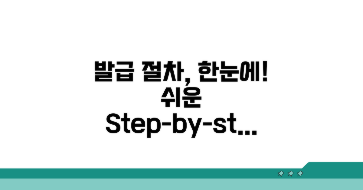 발급 절차, 한눈에 보기