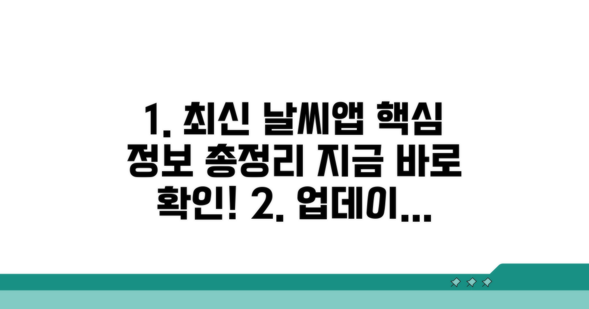 최신 업데이트 날씨앱 정보 총정리