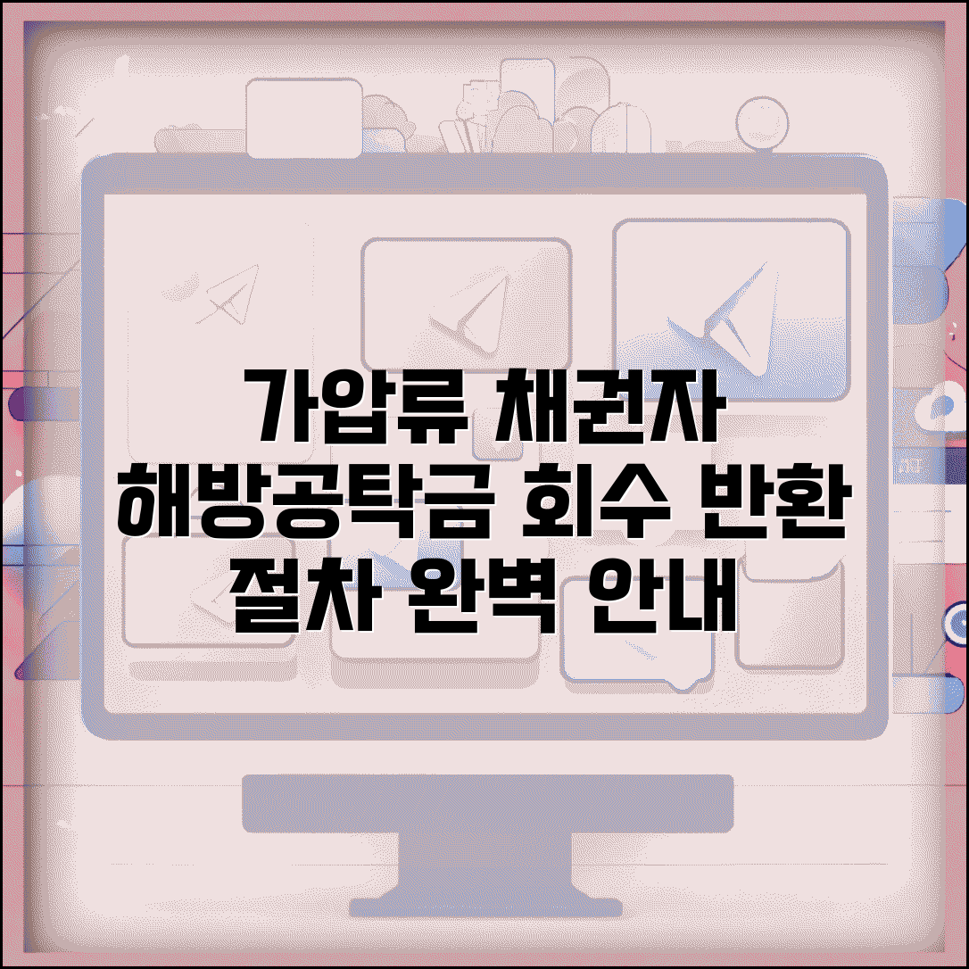 가압류 채권자 해방공탁금 회수 및 반환 절차 안내