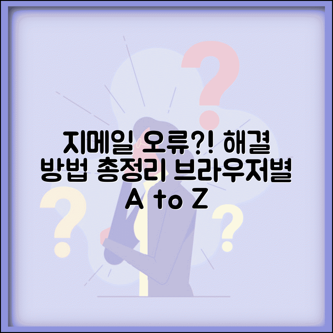 지메일 접속 오류 해결 방법과 브라우저별 대처법