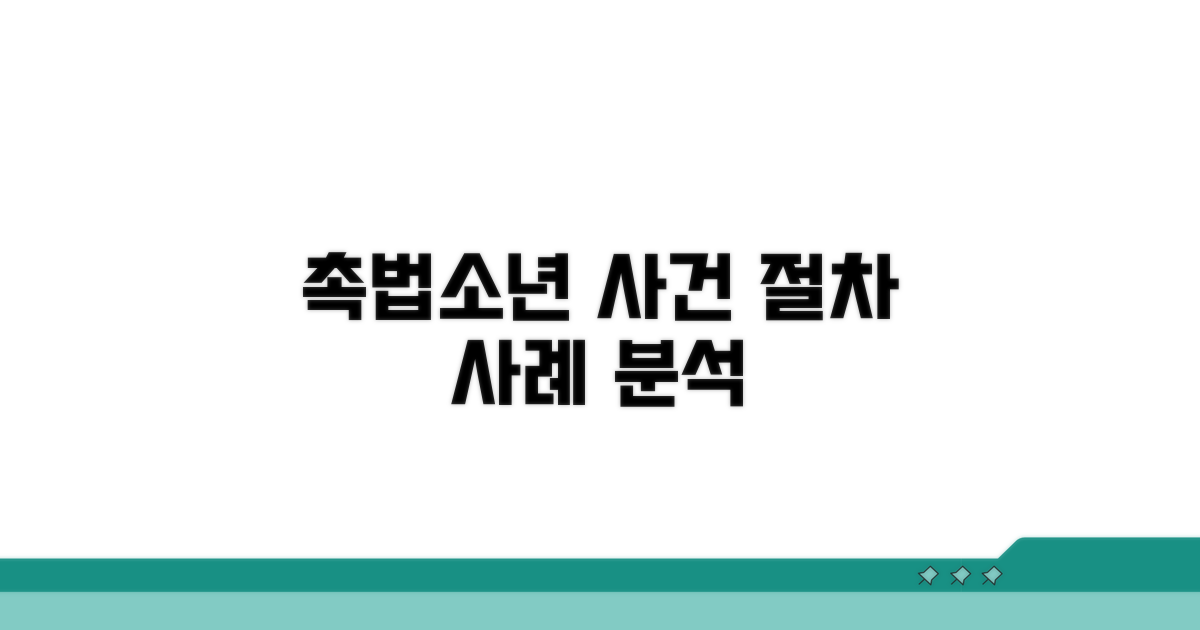 촉법소년 대상 사건 절차와 적용 사례