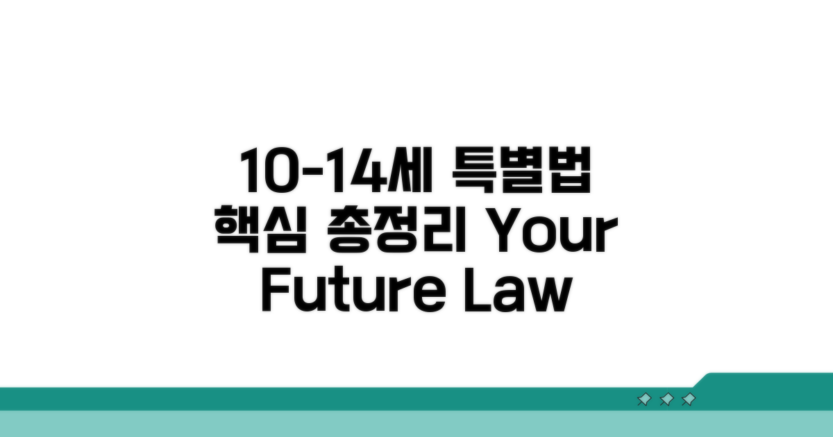 만 10~14세, 특별법 적용 상세 내용