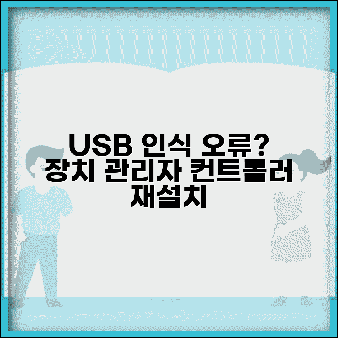 USB 인식 문제 해결 장치 관리자 컨트롤러 재설치 방법
