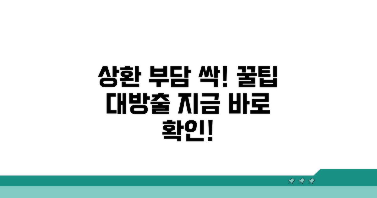 상환 부담 줄이는 꿀팁