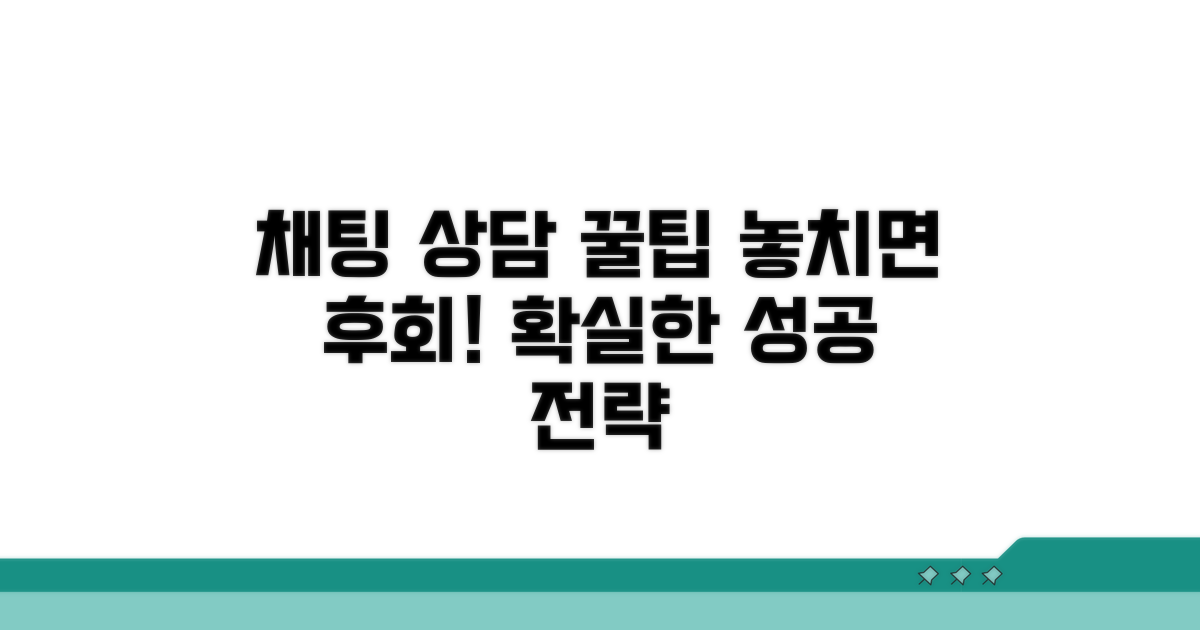 채팅 상담 이용 꿀팁 모음