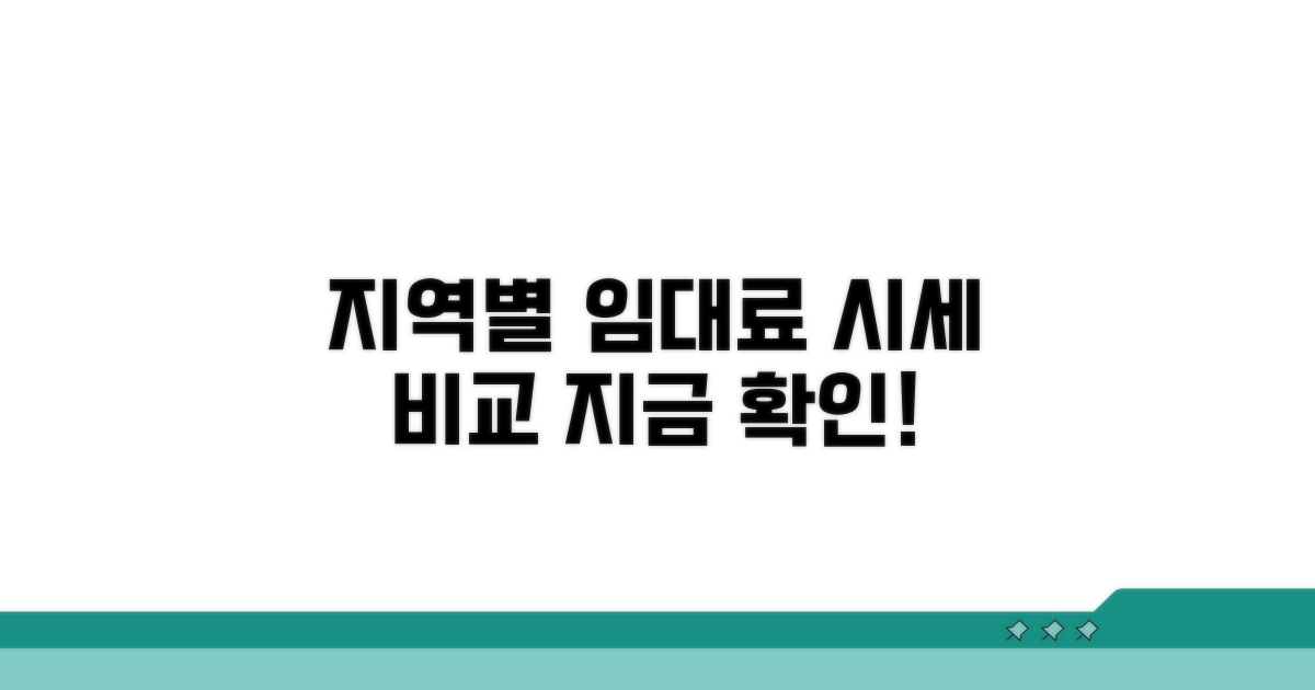 지역별 임대료 시세 비교하기