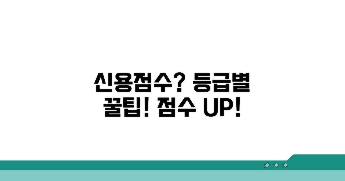 신용점수 따른 등급 분류