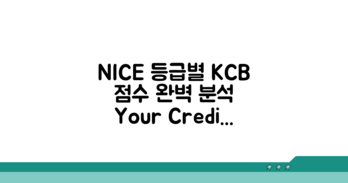 KCB NICE 등급별 점수표