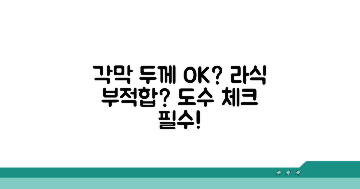 라식 부적합, 각막 두께와 도수 체크
