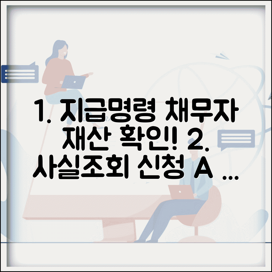 지급명령 사실조회신청 방법 | 채무자 재산 정보 확인 절차 및 신청 방법 총정리
