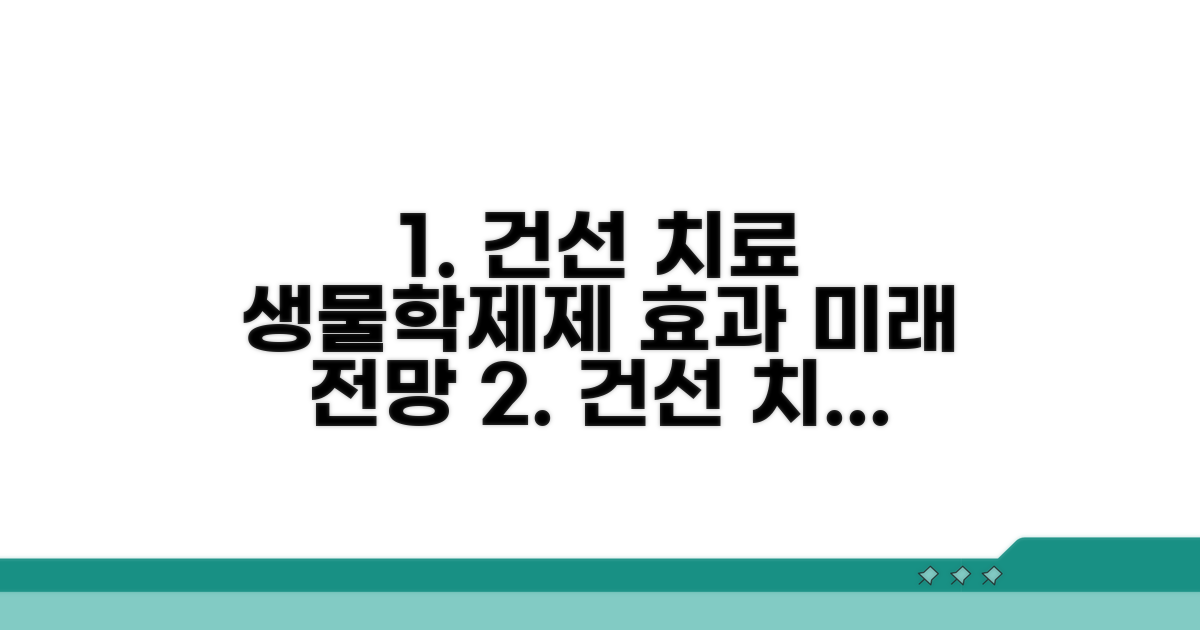 건선 치료, 생물학제제 효과와 전망