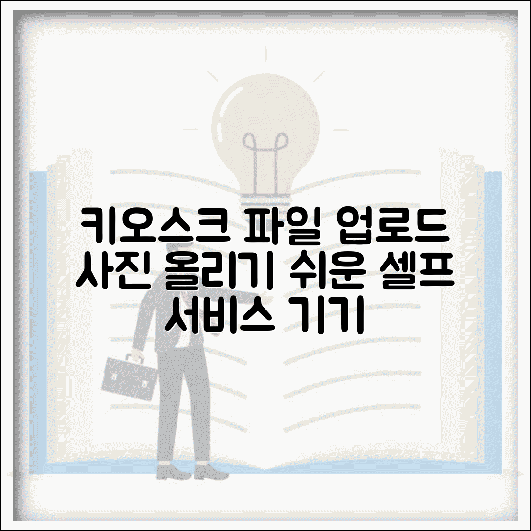 키오스크 파일 업로드 하는 법 | 무인 시스템 셀프 서비스 기기 사진 올리기 쉬운 사용법