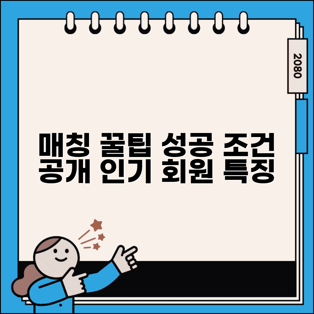 결혼정보회사 매칭 잘 되는 조건 공개 | 인기 회원 프로필 특징과 가입 팁