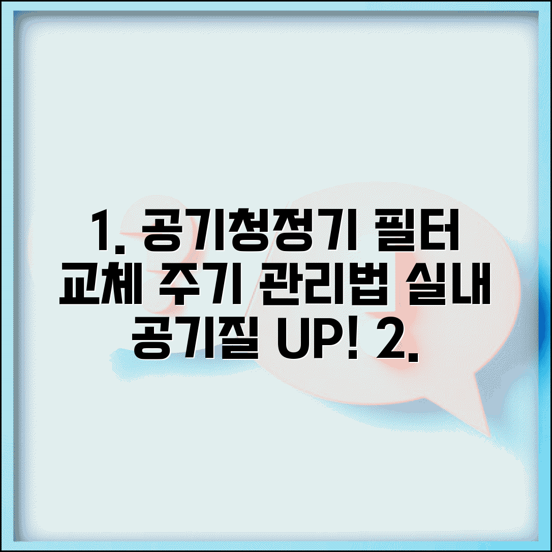 공기청정기 필터 교환주기 | 차량용 필터 관리와 실내 공기 질 개선 방법 총정리