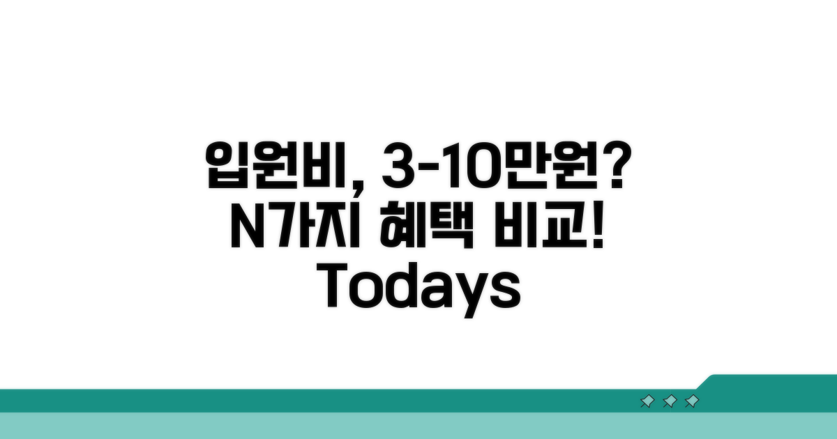 입원 일당 3, 5, 10만원 비교