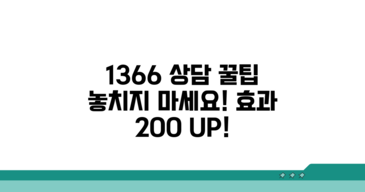 1366 상담, 효과적으로 이용하는 법