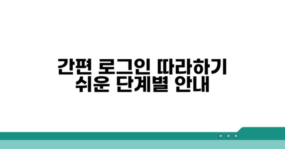 쉬운 로그인, 절차별 가이드라인