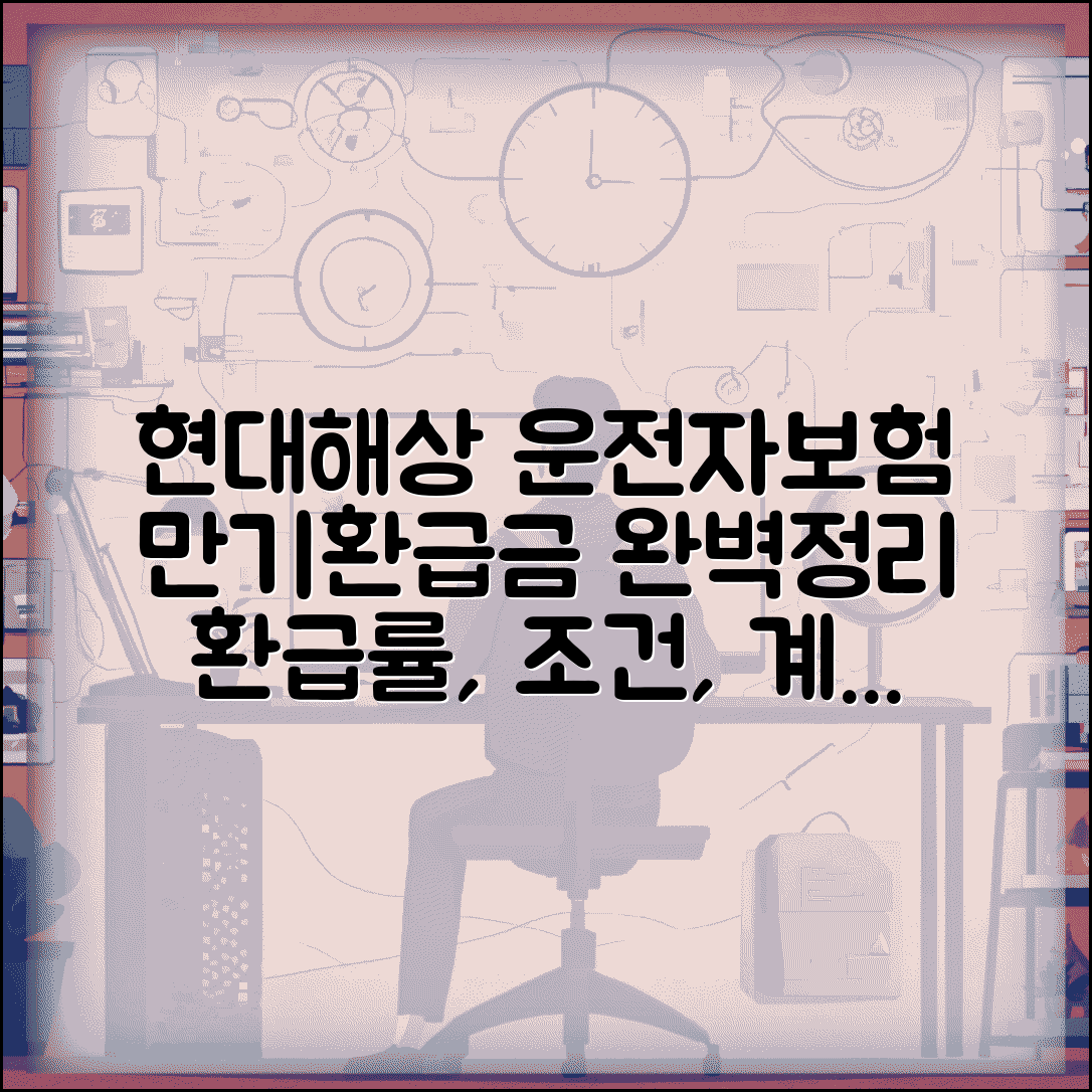 현대해상 운전자보험 만기환급금 | 상품별 환급률, 만기조건, 계산 예시, 조회방법, 문의처 총정리