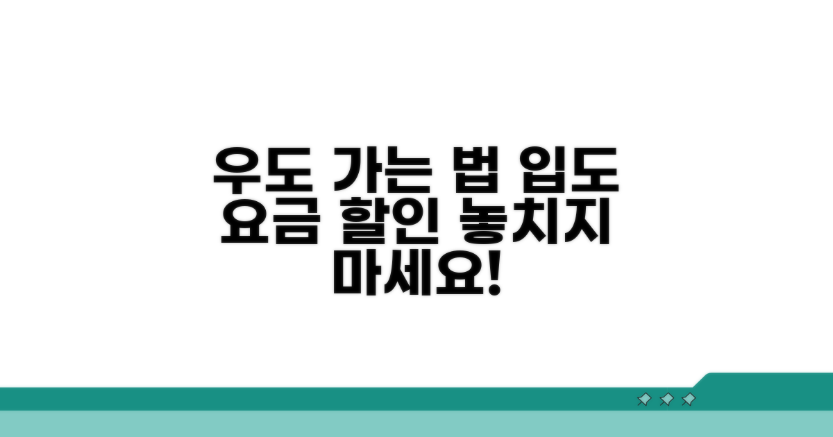 우도 입도 요금 및 할인 정보