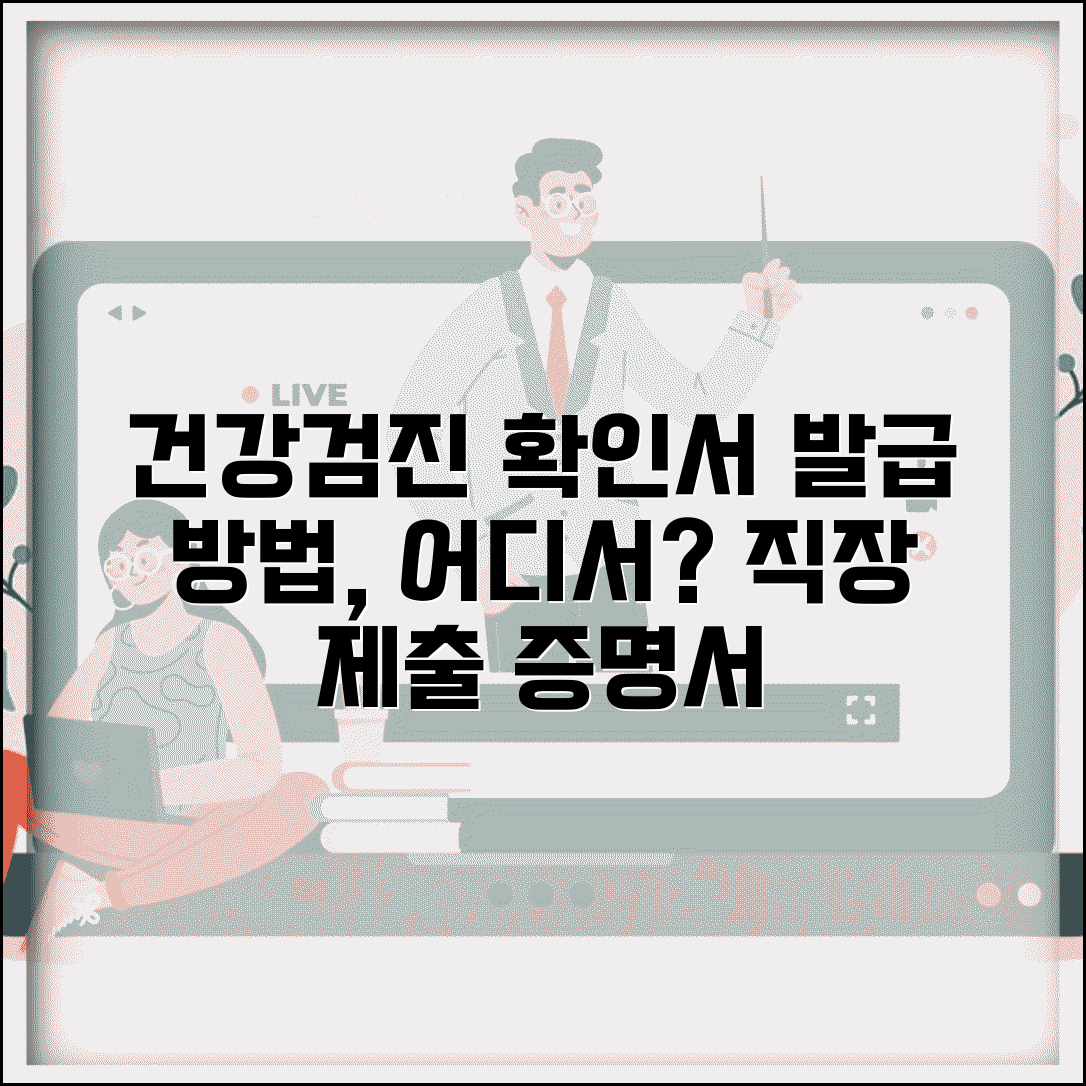 건강검진 확인서 발급 방법 | 직장 제출용 검진 증명서 발급 절차, 어디서?