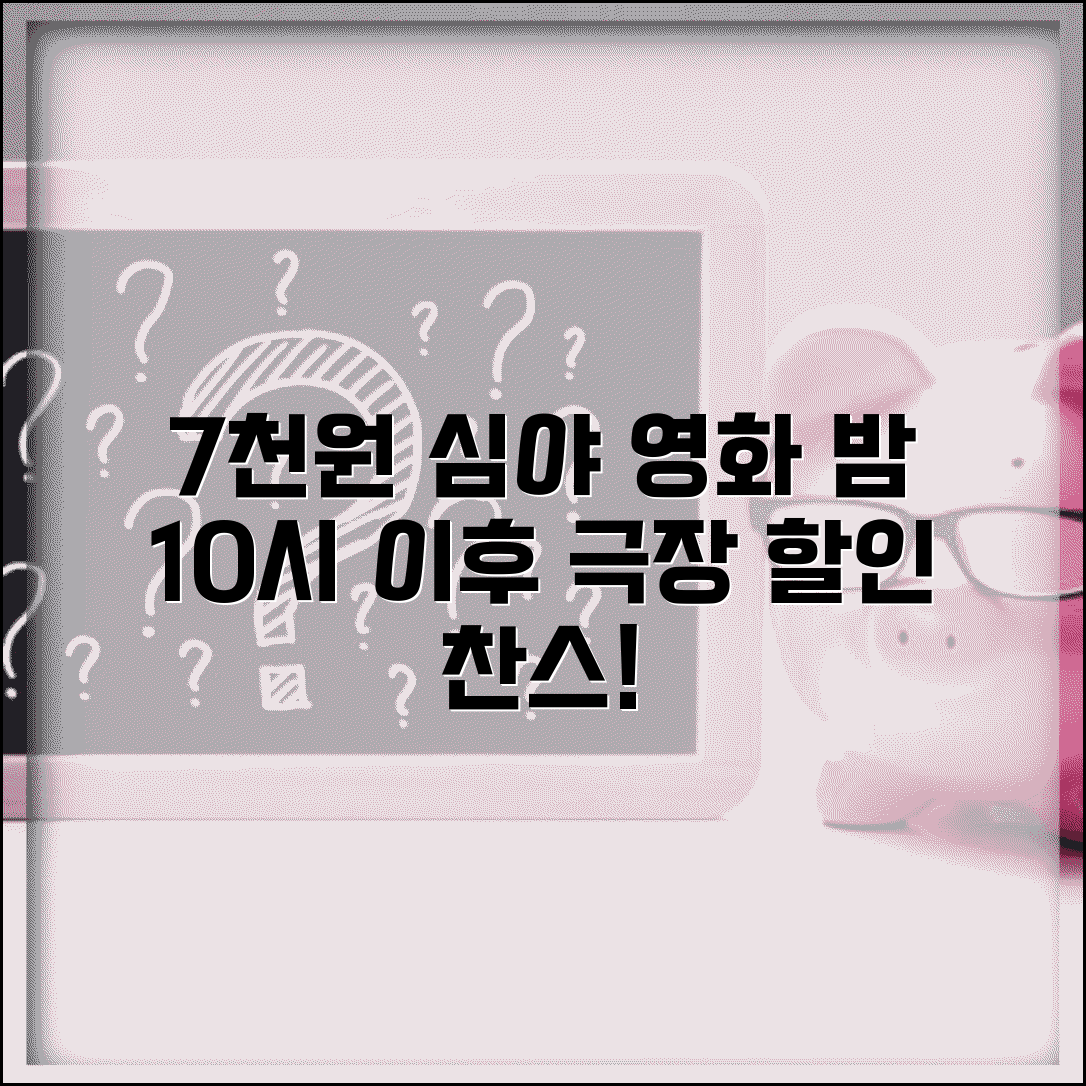 영화관 심야 할인 가격 7000원 | 심야 상영 할인 밤 10시 이후