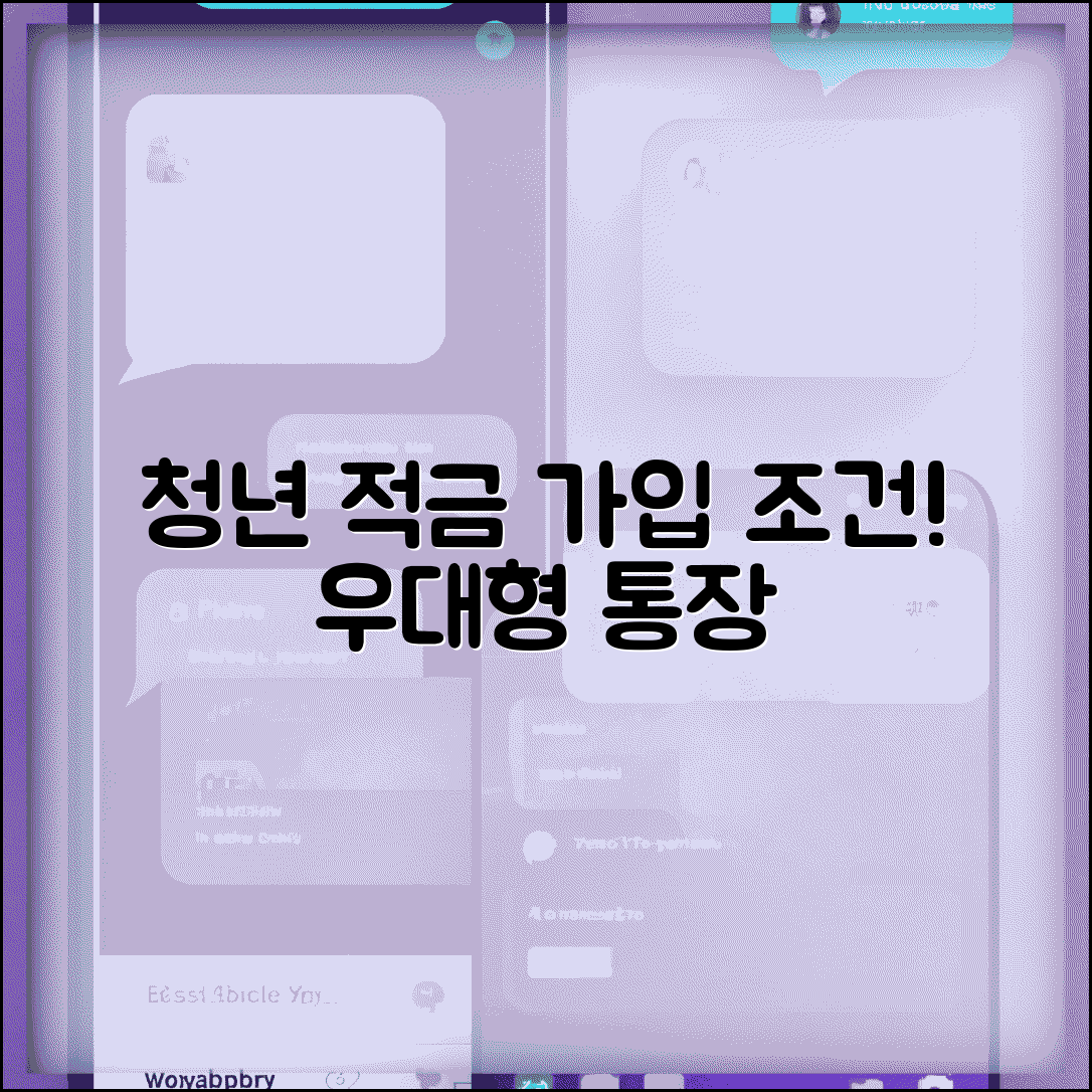 청년 적금 가입조건 | 청년우대형 청약통장 가입자격