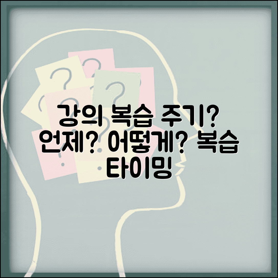 강의 복습 주기 얼마나 자주 | 강의 복습 타이밍과 방법