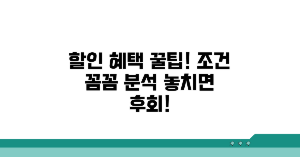 할인 혜택 조건 완벽 분석