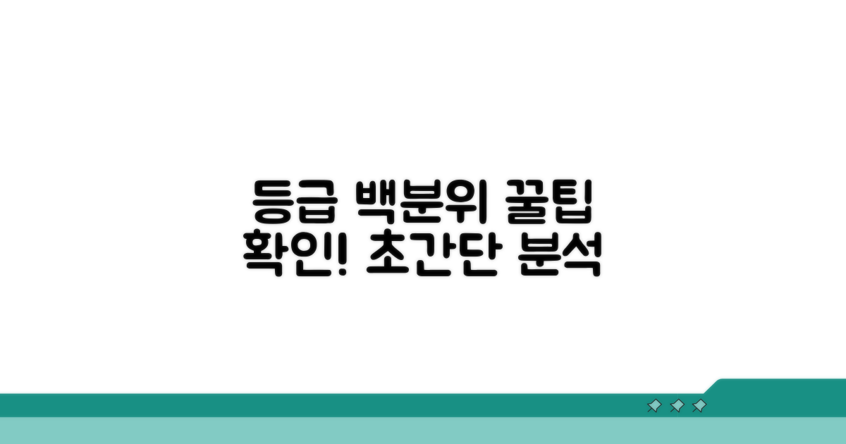 내 등급 백분위 확인하는 꿀팁