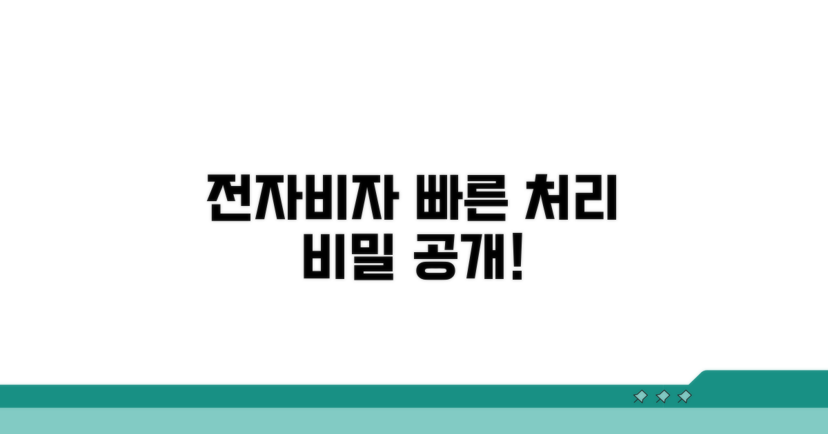 전자비자 처리 시간 상세 분석