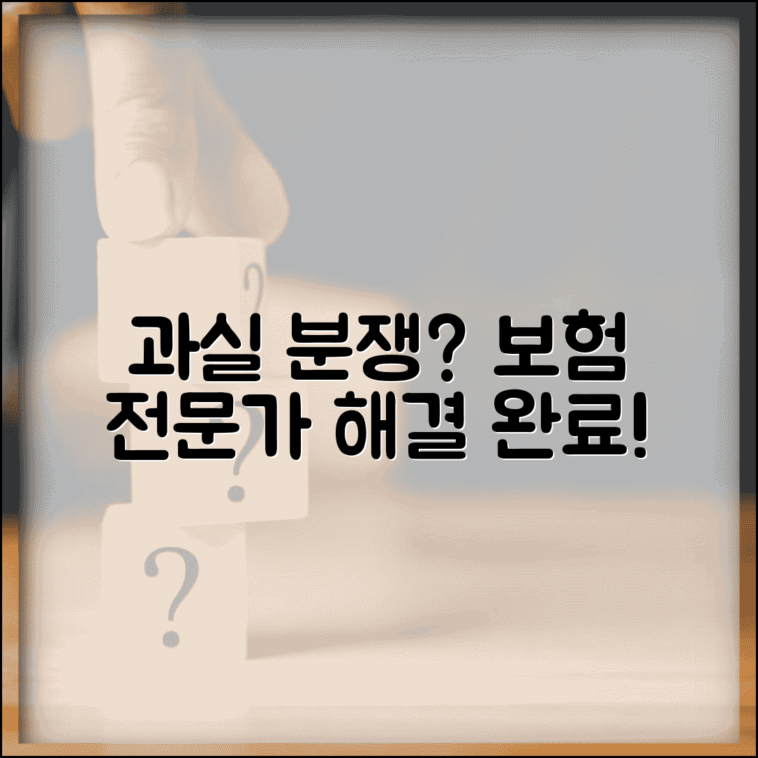 자동차보험 과실비율 분쟁 | 자동차 보험 과실 조정