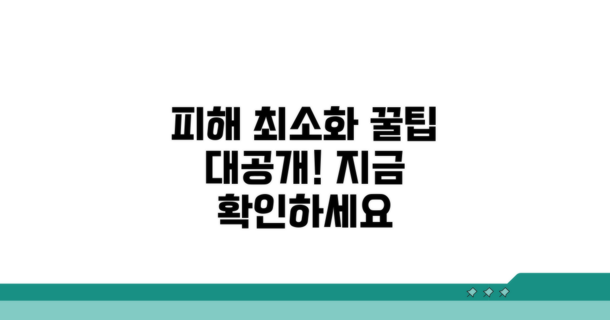 피해 줄이는 실전 꿀팁 대공개