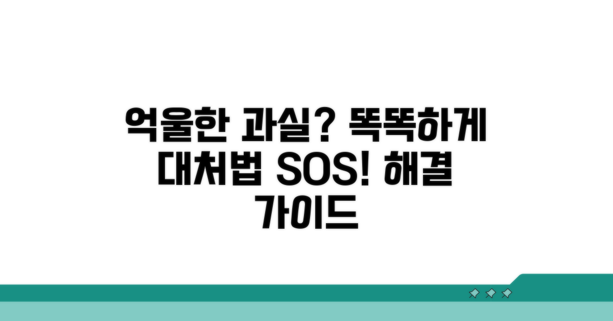 억울한 과실, 똑똑하게 대처하기