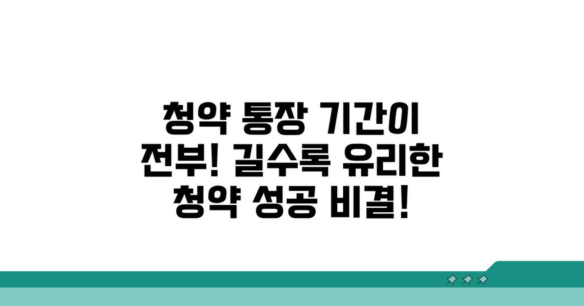 청약 통장 가입 기간의 중요성