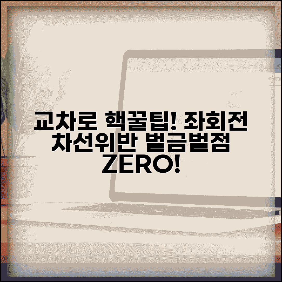 좌회전 차선위반 범칙금 벌점 처벌 | 좌회전 차로 위반 완벽 대처법