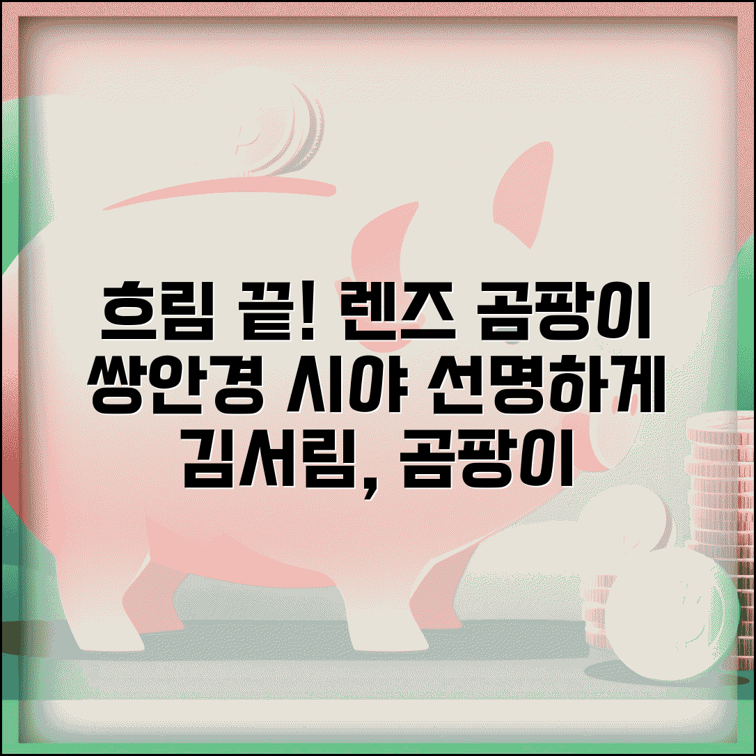 쌍안경 시야 흐림 해결 | 쌍안경 렌즈 김서림 곰팡이