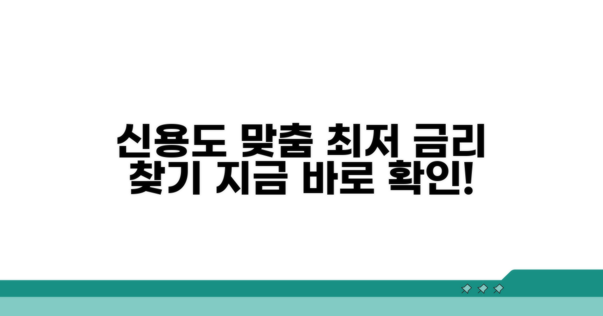 내 신용도에 맞는 대출 금리 찾기