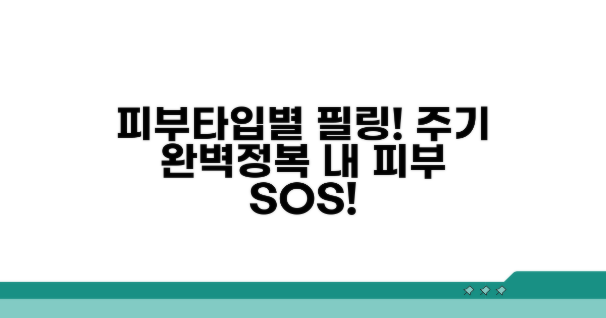 내 피부 타입별 추천 필링 주기