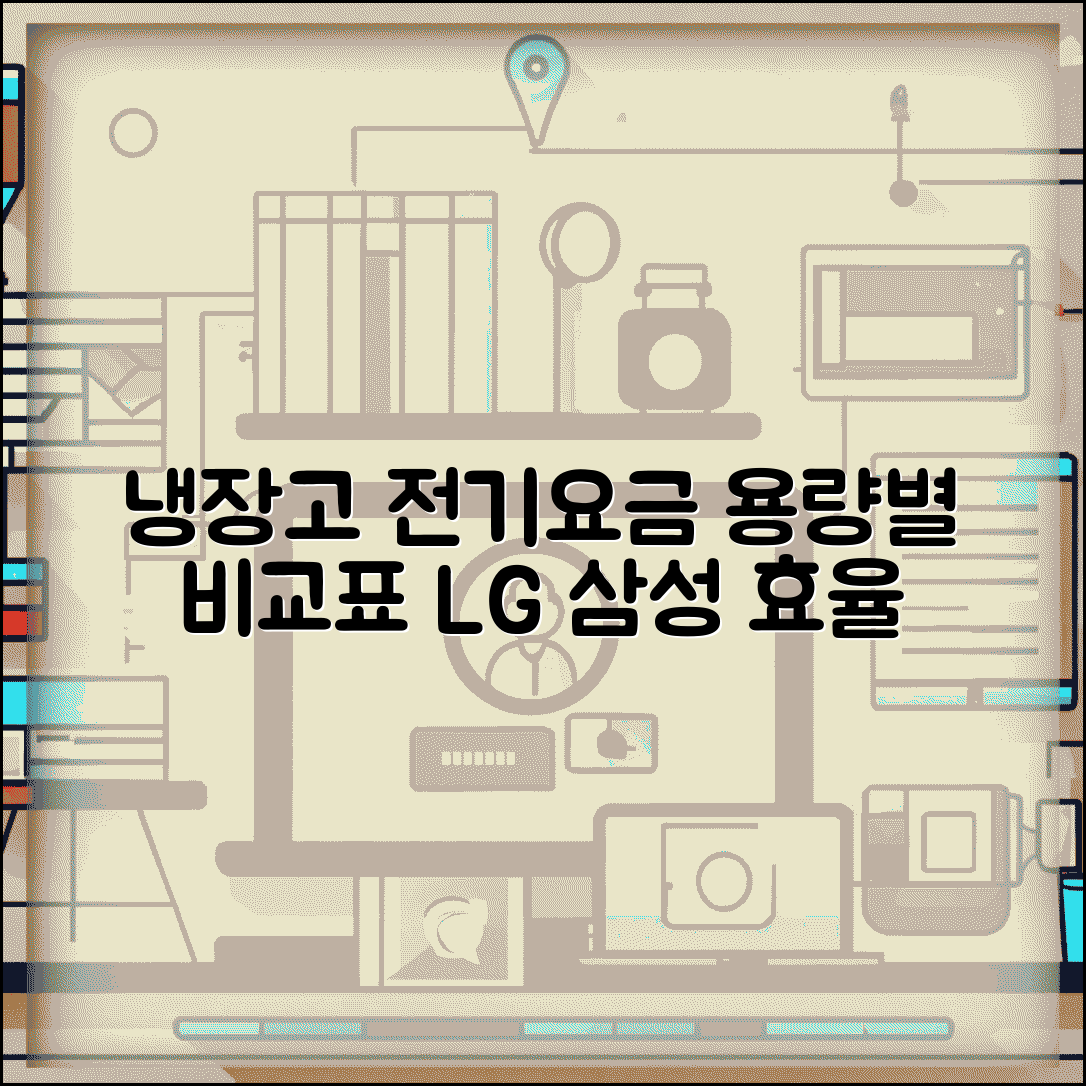 냉장고 용량별 전기요금 비교표 | 삼성 LG 위니아 냉장고 효율 등급