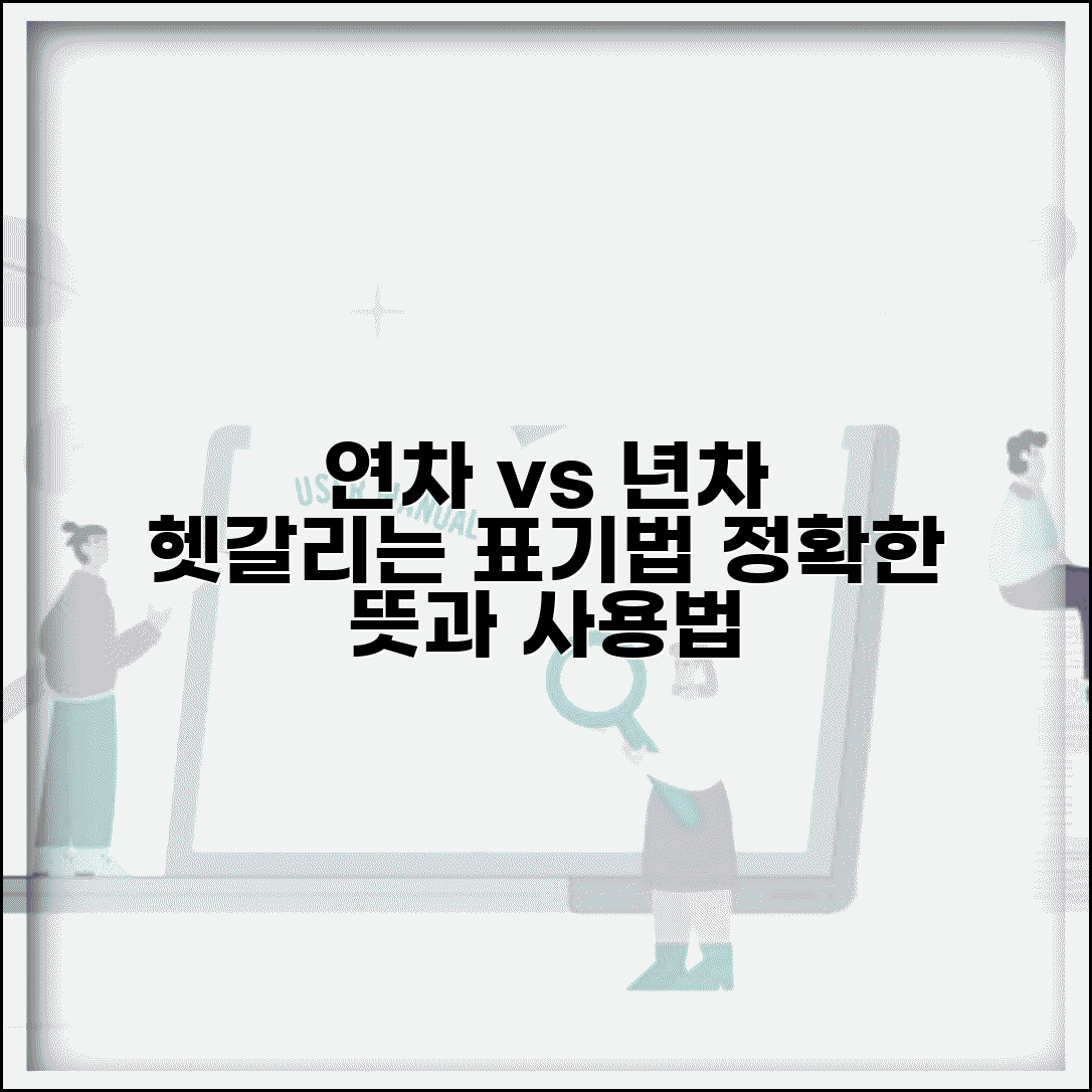 연차별 뜻 의미 사용법 구분 | 연차별 년차별 정확한 표기법