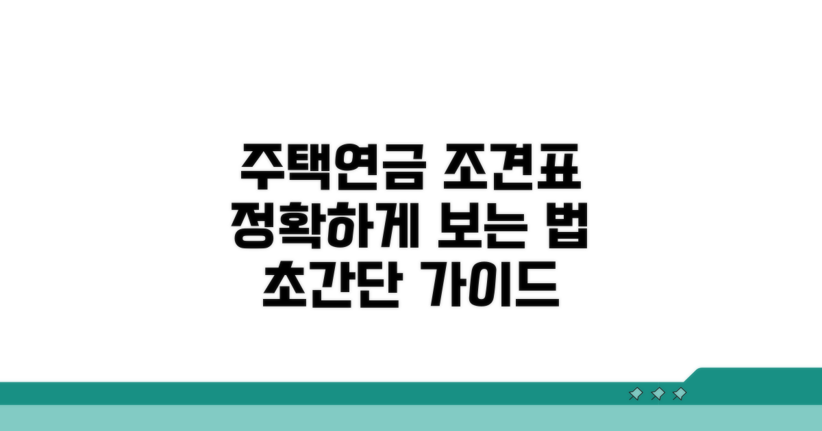 주택연금 조견표 쉽게 보는 법