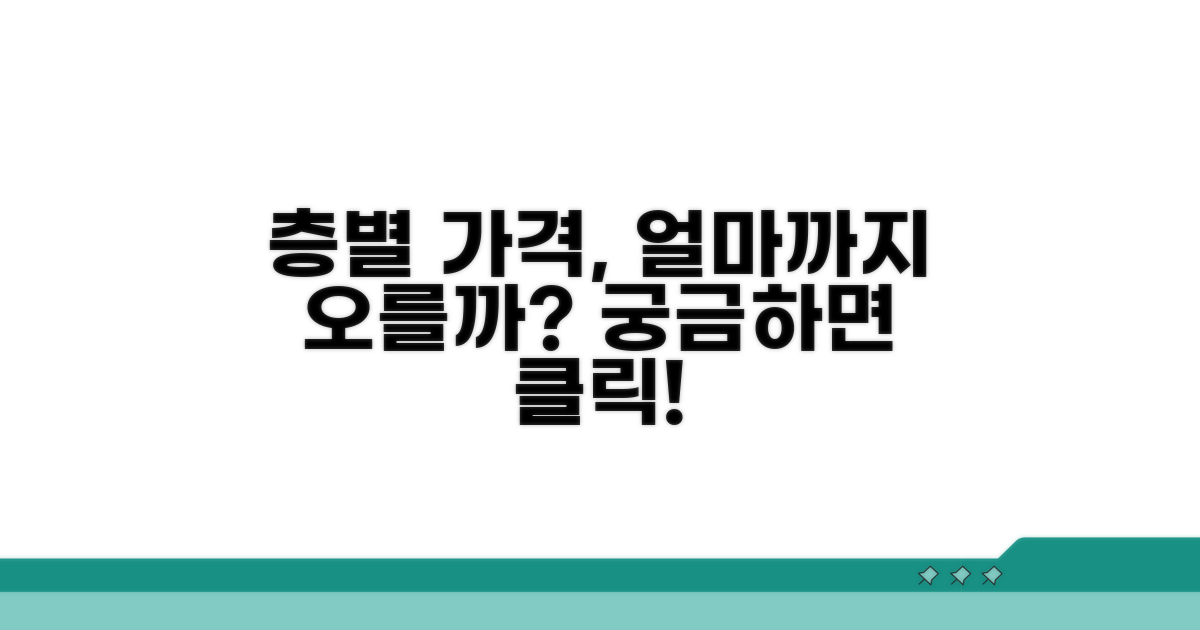 층별 가격 차이, 얼마까지 오를까?