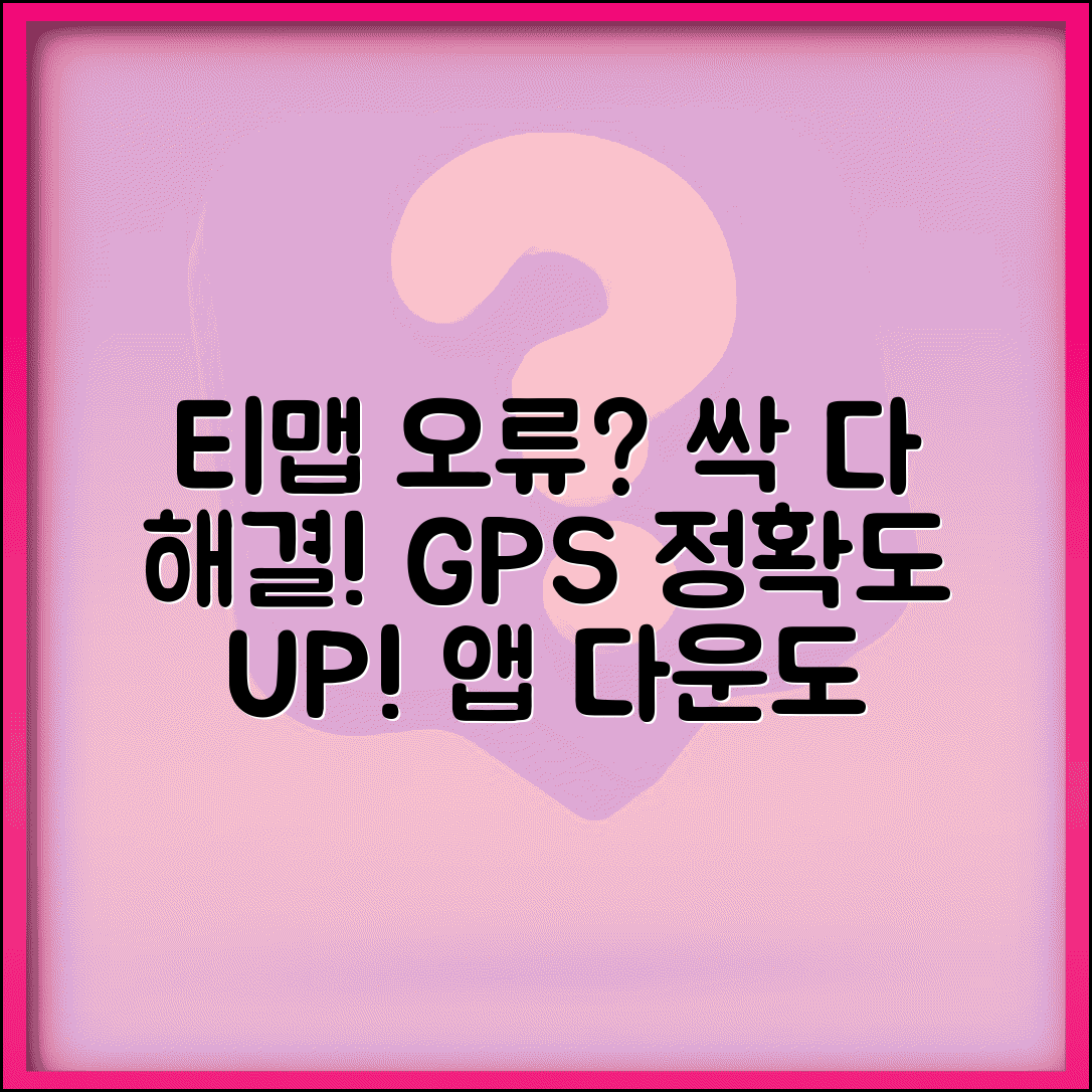 티맵 오류 해결 총정리 | 앱 다운 현상 대처법 | GPS 정확도 향상 설정