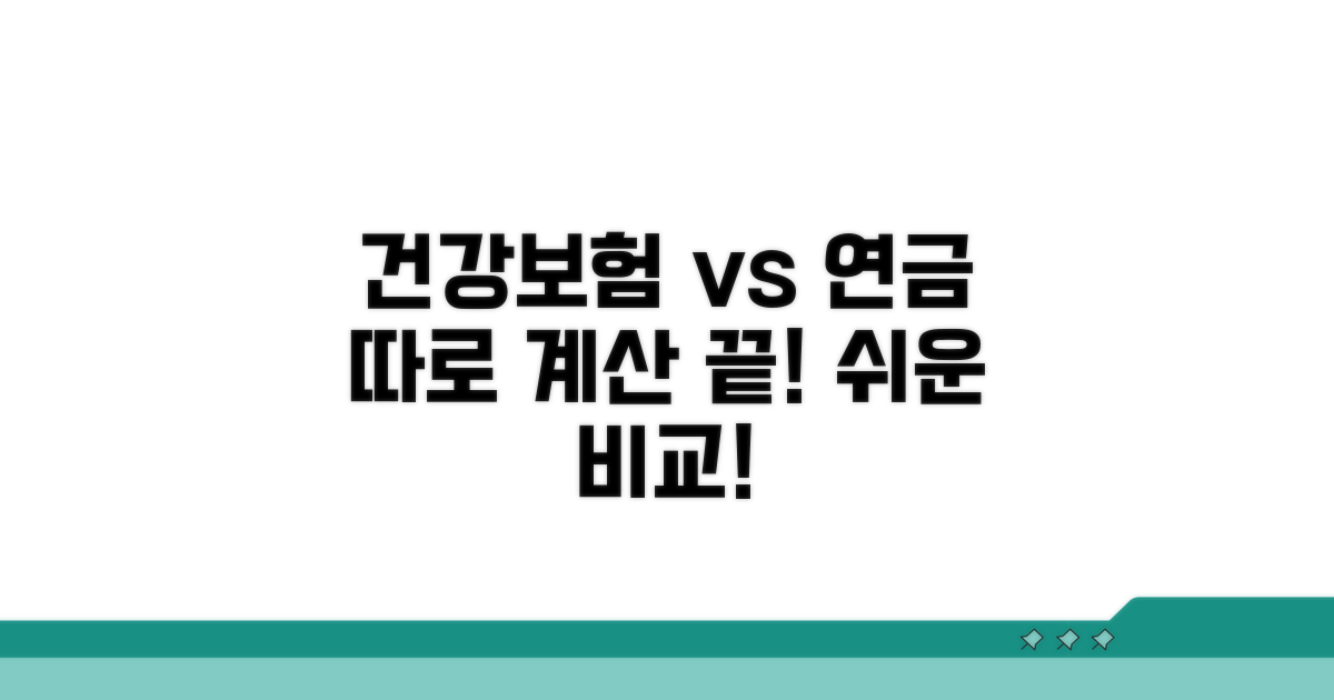 건강보험료, 국민연금 따로 계산하기